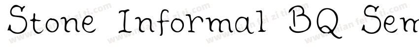 Stone Informal BQ SemiBold 1字体转换